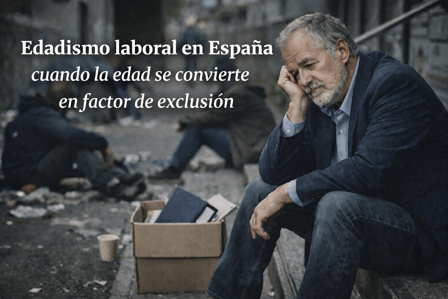 Trabajador mayor de 50 años en situación de vulnerabilidad social tras perder su empleo por edadismo laboral en España